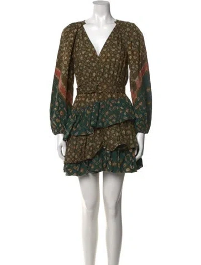 Pre-owned Ulla Johnson Printed Mini Dress In Multi