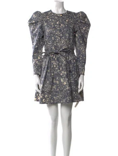 Pre-owned Ulla Johnson Printed Mini Dress W/ Tags In Multi