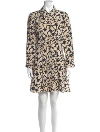 Pre-owned Ulla Johnson Printed Mini Dress In White