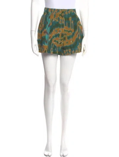 Pre-owned Ulla Johnson Printed Mini Shorts In Blue
