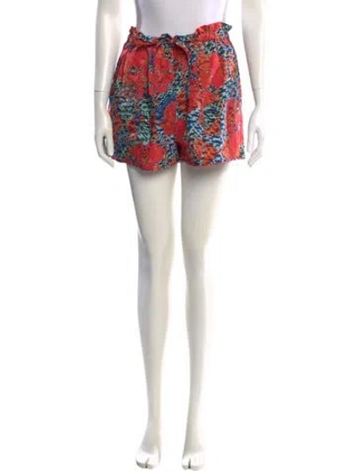 Pre-owned Ulla Johnson Printed Mini Shorts In Green
