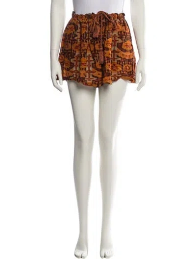 Pre-owned Ulla Johnson Printed Mini Shorts In Multi
