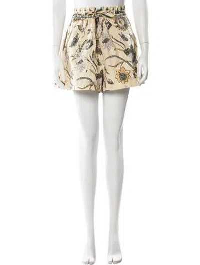 Pre-owned Ulla Johnson Printed Mini Shorts In Multi