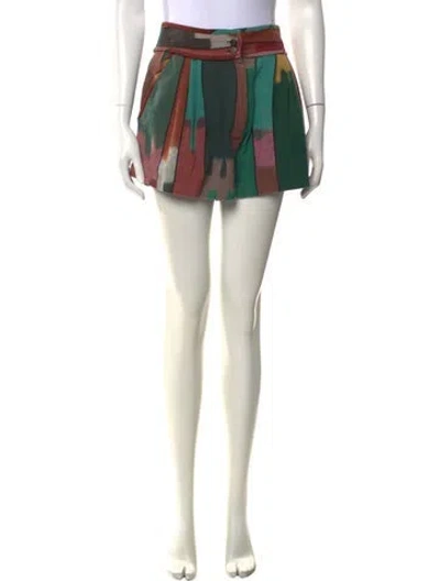 Pre-owned Ulla Johnson Printed Mini Shorts In Multicolor