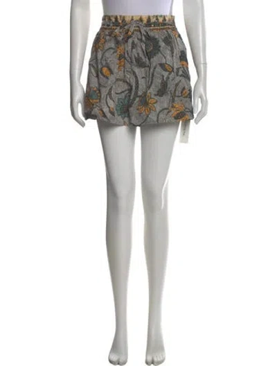 Pre-owned Ulla Johnson Printed Mini Shorts In Neutral
