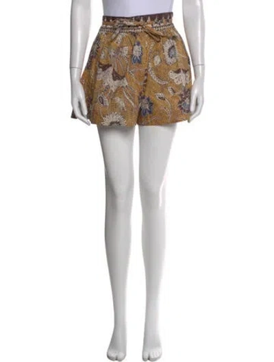 Pre-owned Ulla Johnson Printed Mini Shorts In Neutral