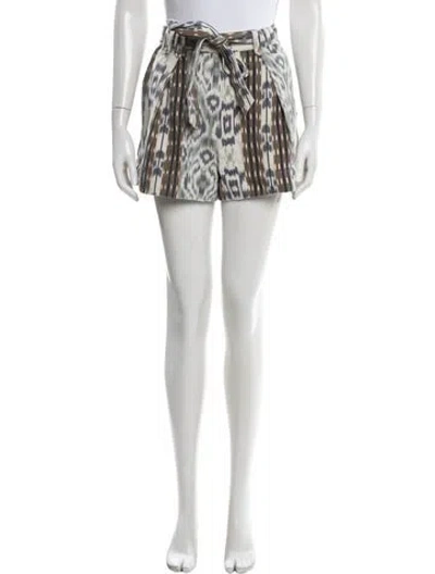Pre-owned Ulla Johnson Printed Mini Shorts In Neutral