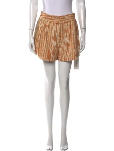 Pre-owned Ulla Johnson Printed Mini Shorts In Neutrals