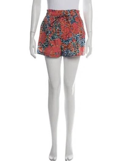 Pre-owned Ulla Johnson Printed Mini Shorts In Red