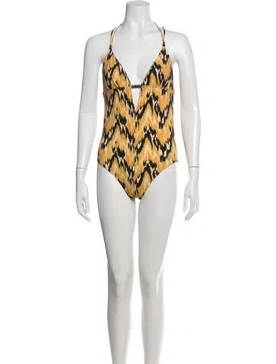Pre-owned Ulla Johnson Printed One-piece W/ Tags In Neutrals