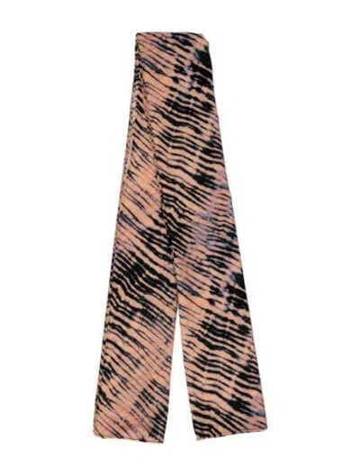 Pre-owned Ulla Johnson Printed Scarf In Neutral