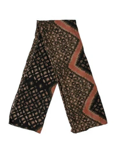 Pre-owned Ulla Johnson Printed Shawl In Green