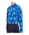 Ulla Johnson Aria Printed Cotton Shirt In Blue