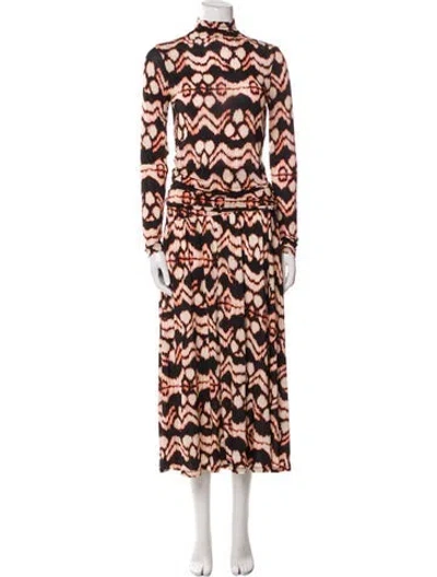 Pre-owned Ulla Johnson Printed Skirt Set In Black