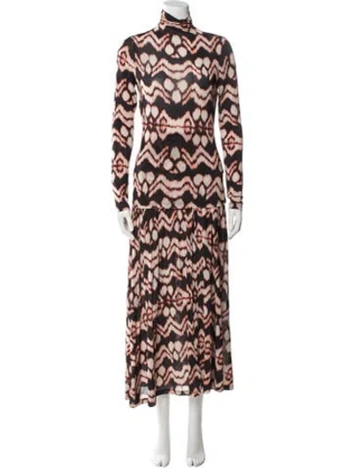 Pre-owned Ulla Johnson Printed Skirt Set In Black