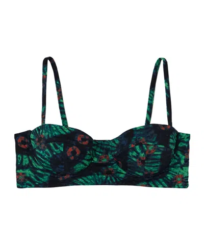 Ulla Johnson Printed Underwire Bikini Top In Multi