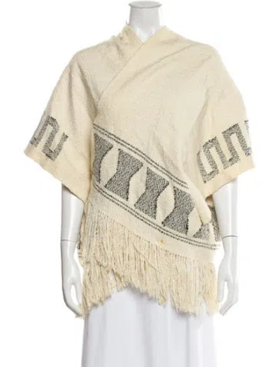 Pre-owned Ulla Johnson Printed V-neck Sweater In Neutral