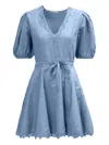 Ulla Johnson Puff-sleeve Dress In Blue