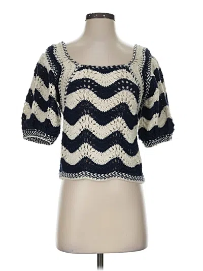 Pre-owned Ulla Johnson Pullover Sweater In Blue