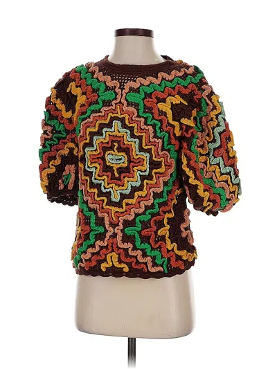 Pre-owned Ulla Johnson Pullover Sweater In Brown