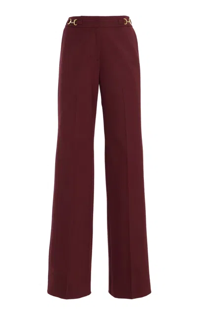 Ulla Johnson Quartier Mid-rise Pants In Burgundy