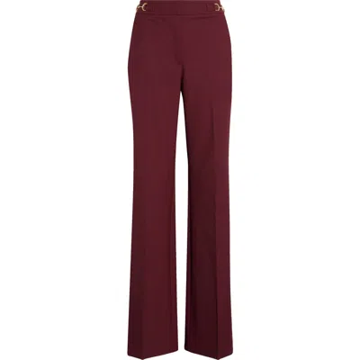 Ulla Johnson Quartier Mid Rise Pants In Burgundy