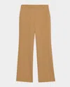 Ulla Johnson Quartier Mid-rise Pants With Chain Detail In Brown