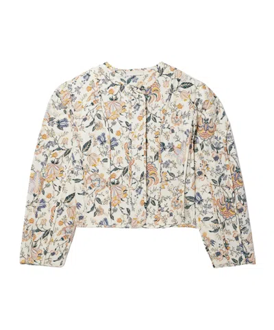 Ulla Johnson Quilted Floral Print Jacket In Multi