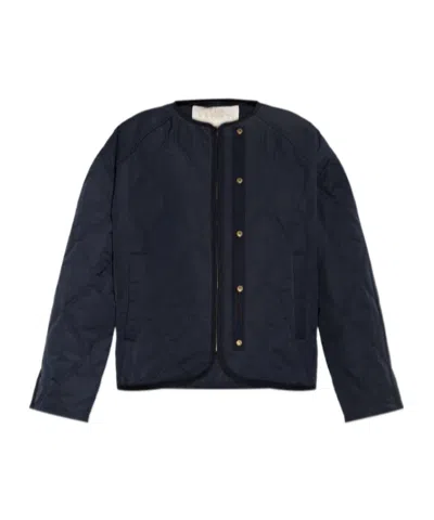 Ulla Johnson Quilted Press-stud Jacket In Black