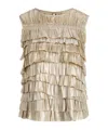 Ulla Johnson Quinn Layered Sleeveless Top In Opal In Neutral