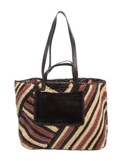 Pre-owned Ulla Johnson Raffia Tote In Multicolor