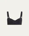 Ulla Johnson Ravello Bikini Top In Black