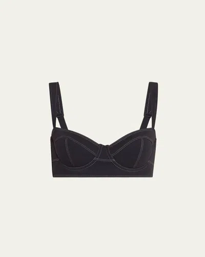 Ulla Johnson Ravello Bikini Top In Black