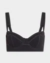Ulla Johnson Ravello Underwire Bikini Top In Noir