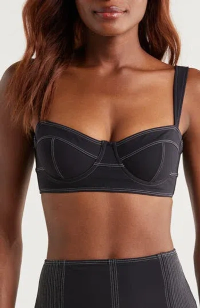 Ulla Johnson Ravello Underwire Bikini Top In Black