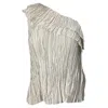 Ulla Johnson Ravenna One-shoulder Blouse In White Polyester