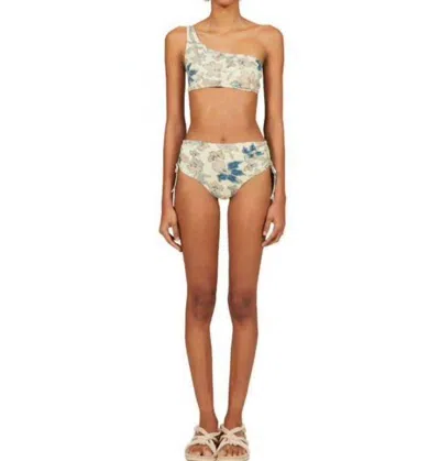 Ulla Johnson Reina Floral Bikini Top In Jasmine In Multi