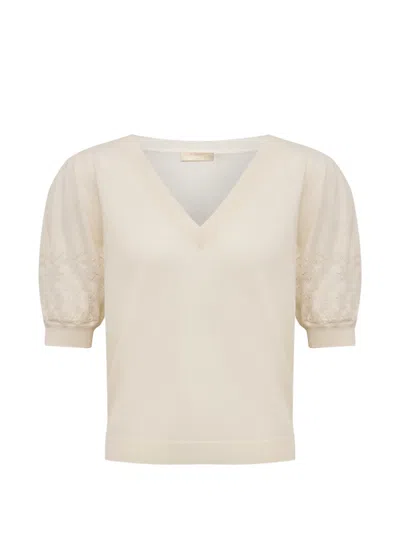 Ulla Johnson Reina Puff-sleeve Sweater In Neutral