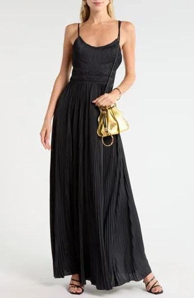 Ulla Johnson Reine Pleated Gown In Black