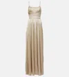 Ulla Johnson Reine Plisse Satin Gown
