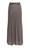 Ulla Johnson Renae Knit Maxi Skirt In Grey