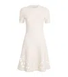 Ulla Johnson Fania Short-sleeve Eyelet Mini Dress In Orange