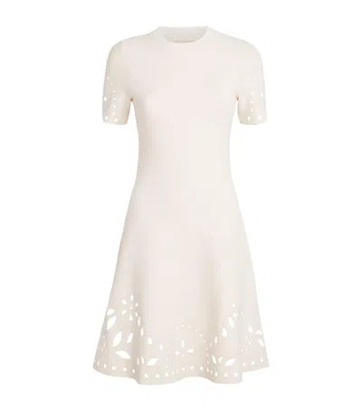 Ulla Johnson Rib-knit Fania Mini Dress In Orange