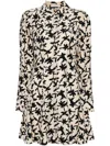 Ulla Johnson Roanne Tie-detailed Mini Shirt Dress In Neutrals