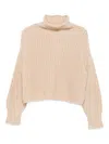 Ulla Johnson Veron Alpaca Knit Turtleneck Pullover Dune In Brown