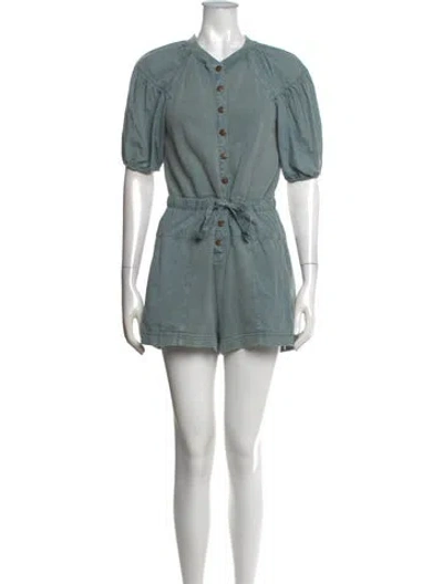 Pre-owned Ulla Johnson Romper In Blue