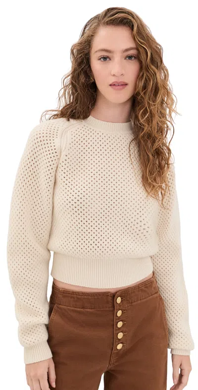 Ulla Johnson Ronan Knit Pullover Cloud In Neutral