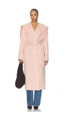 Ulla Johnson Rory Wool Coat In Pink