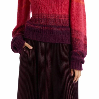 Ulla Johnson Rosalia Pullover Sweater In Red