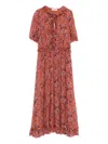 Ulla Johnson Rosamunde Ruffled Floral-pattern Midi Dress In Multi